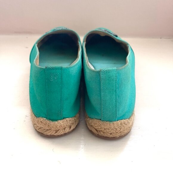 Christian Louboutin crest logo Turquoise Nanou Orlato Espadrille flats - Picture 6 of 14